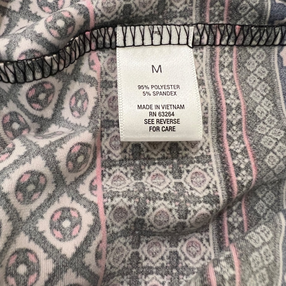 Roz & Ali Graphic Dress Size Medium Abstract Career Short Sleeve - Picture 7 of 10